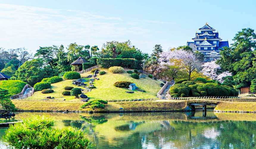 日本三大名城岡山後樂園
