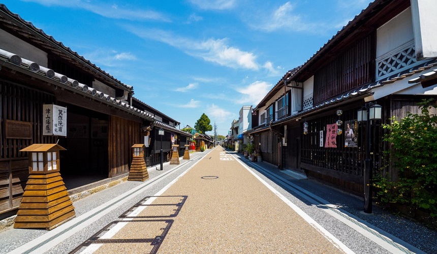日本岡山津山市城東地區