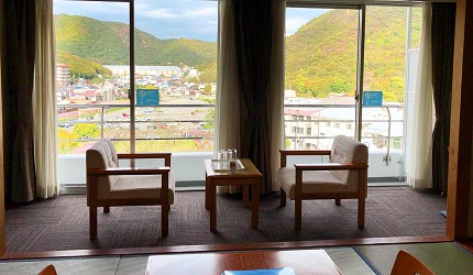 日本岡山離直島最近的溫泉飯店:「瀨戶內鑽石濱海飯店」和室海景、山景房"