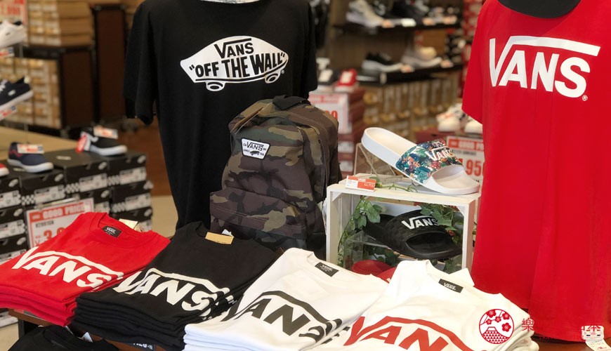 冈山购物必逛「三井 OUTLET PARK 仓敷」内的潮牌「HAWKINS&VANS」的服饰